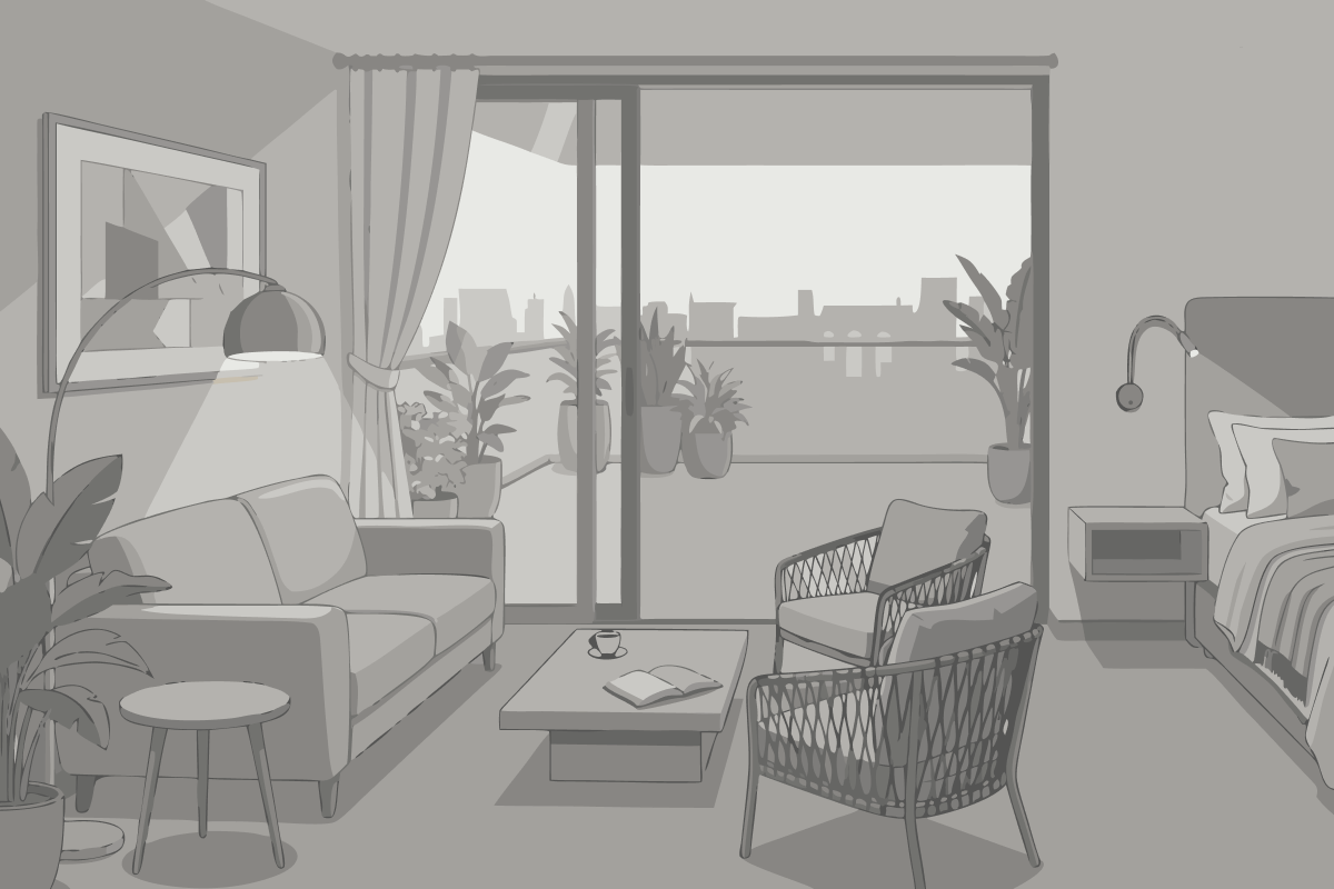 Studio with Sofa Bed
